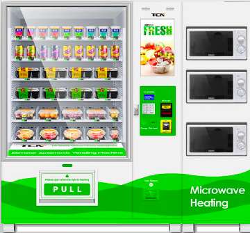 Máquinas automáticas de snacks lanches e refrigerantes